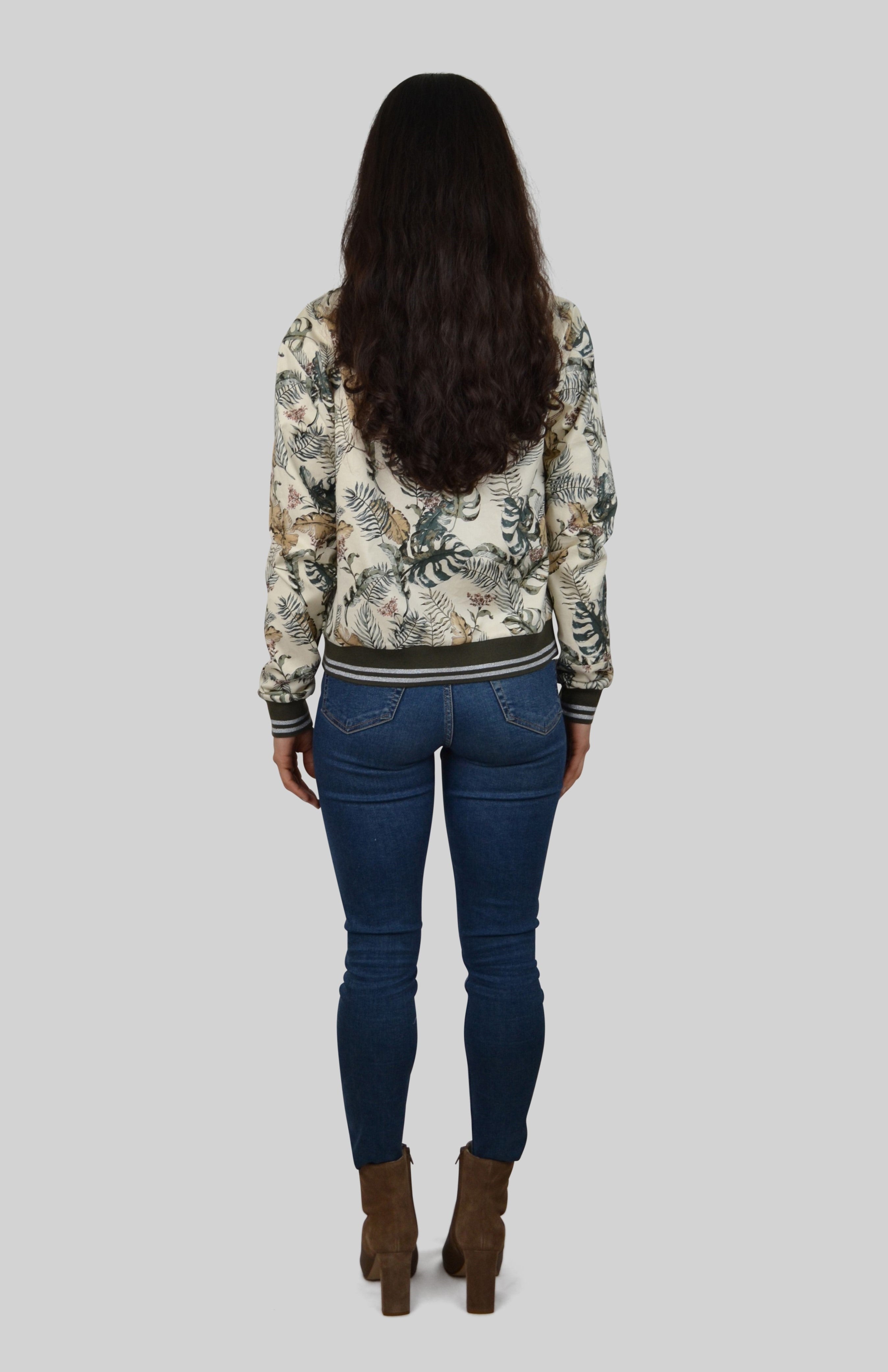 Blouson mit Muster, Forest | Baumwolle