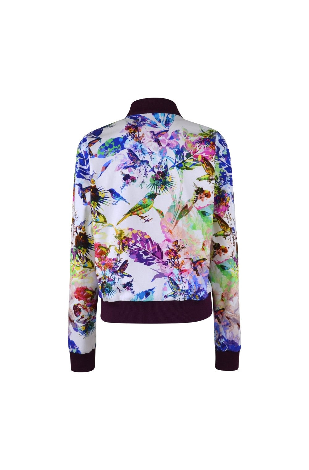 Blouson mit Muster, Kolibri | Baumwolle
