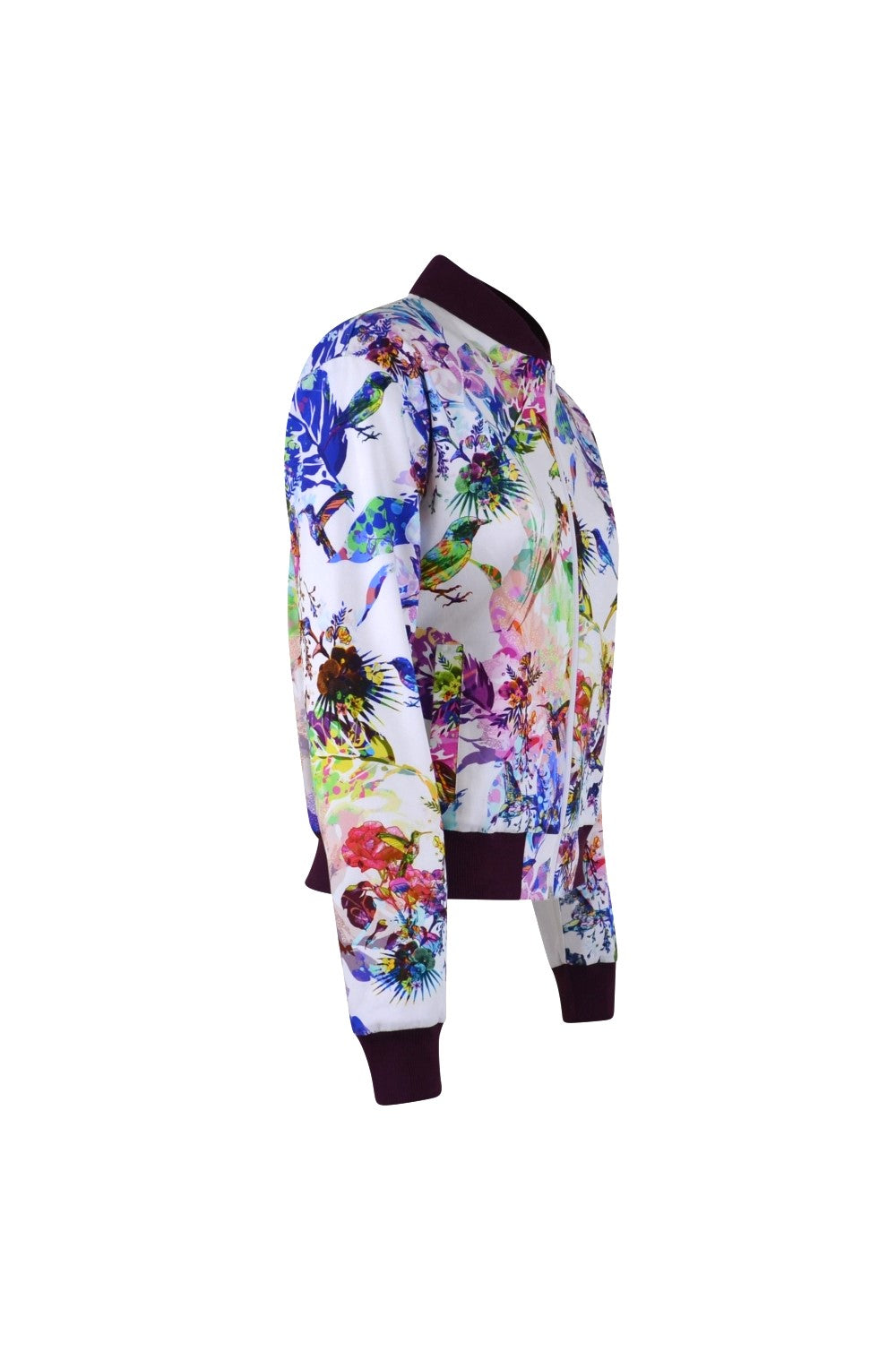 Blouson mit Muster, Kolibri | Baumwolle