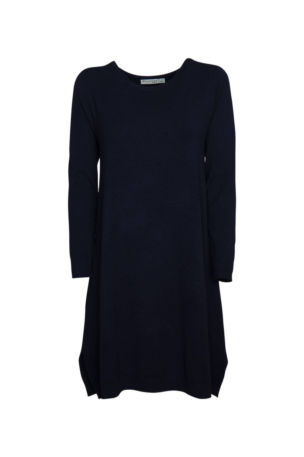 Feinstrick Kleid Basic | Langarm