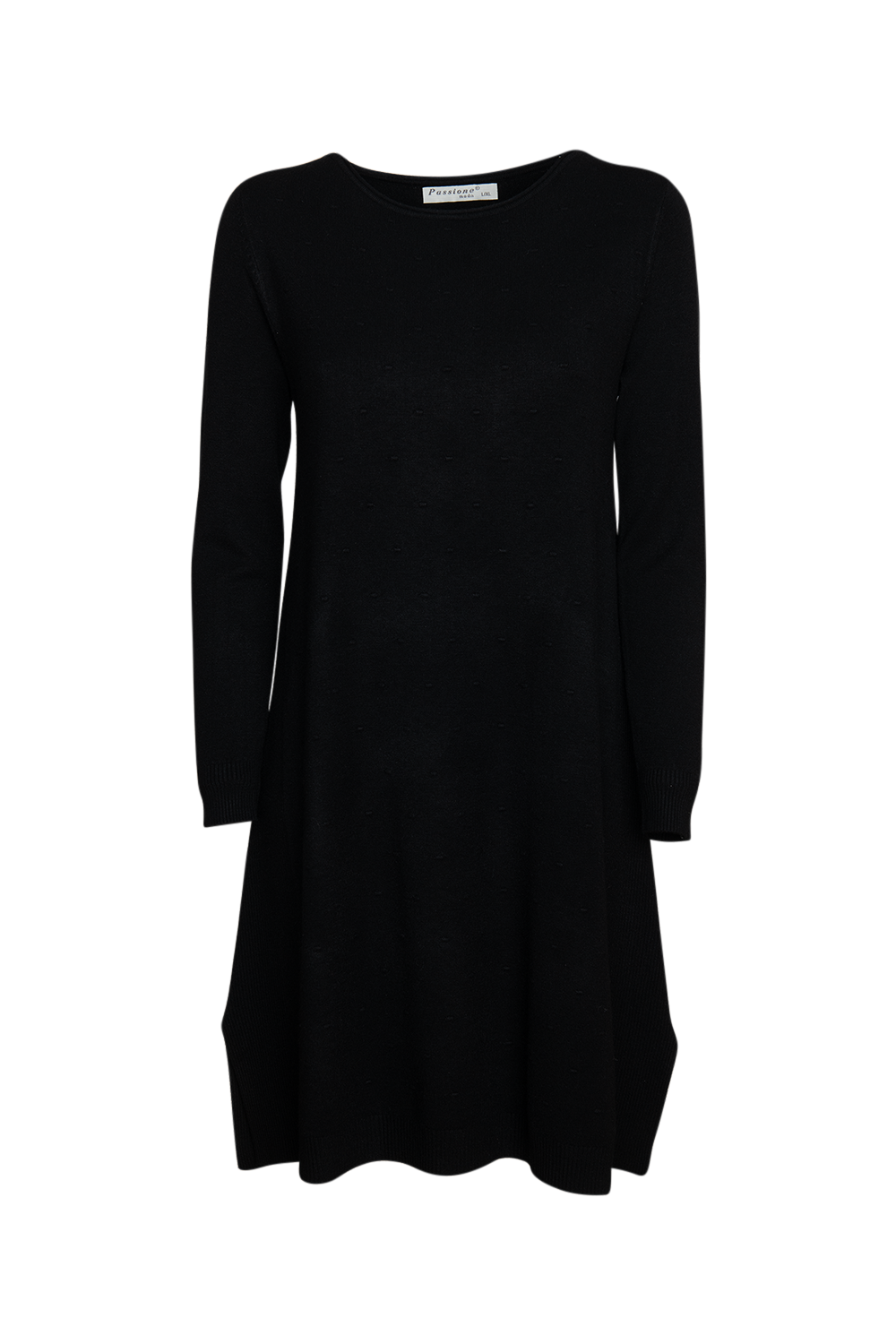 Feinstrick Kleid Basic | Langarm