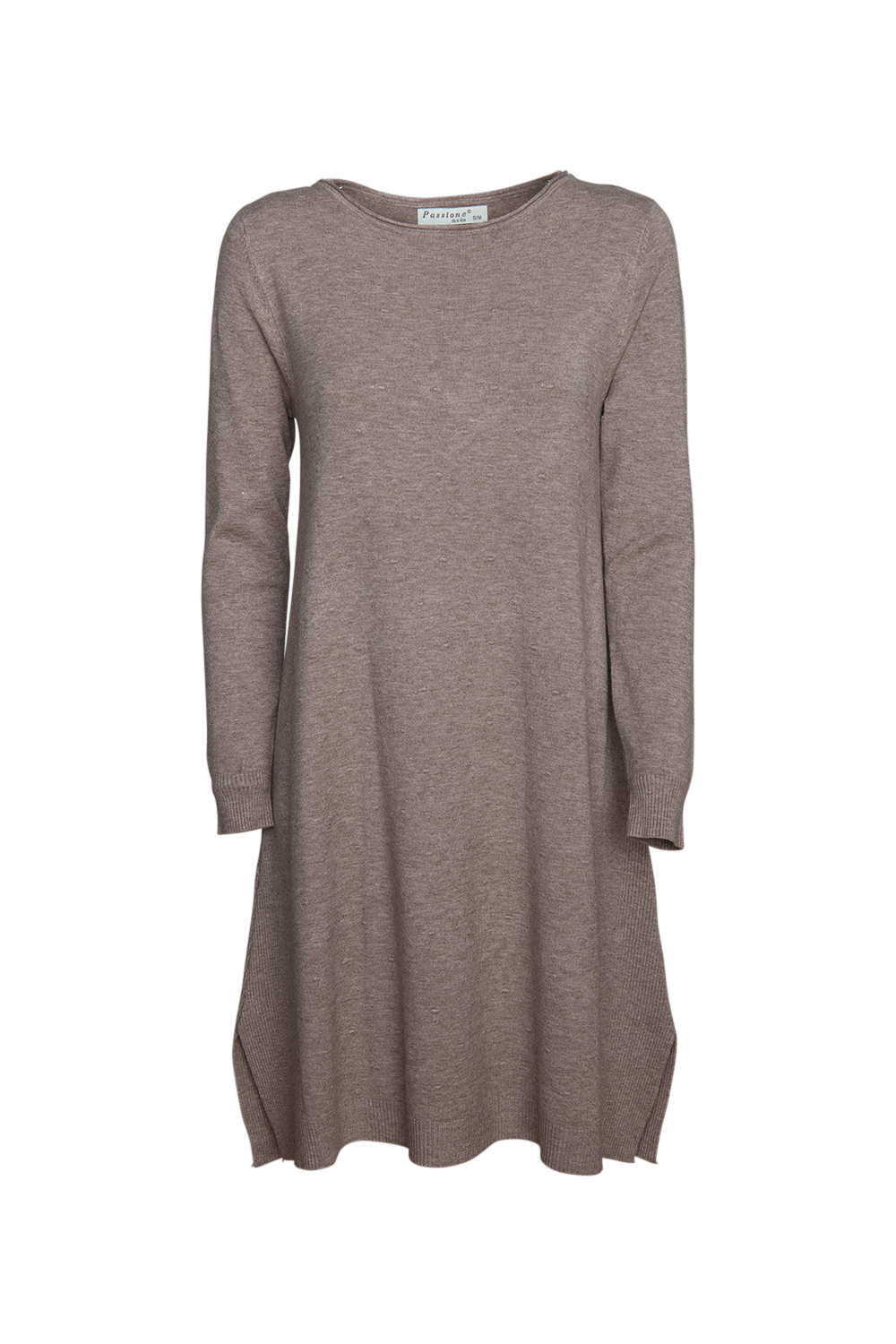 Feinstrick Kleid Basic | Langarm