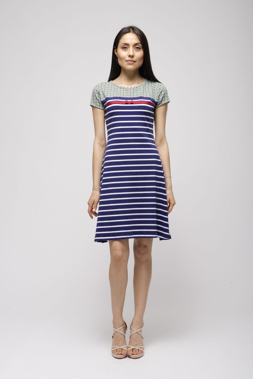 Jersey Kleid Marine | Mustermix