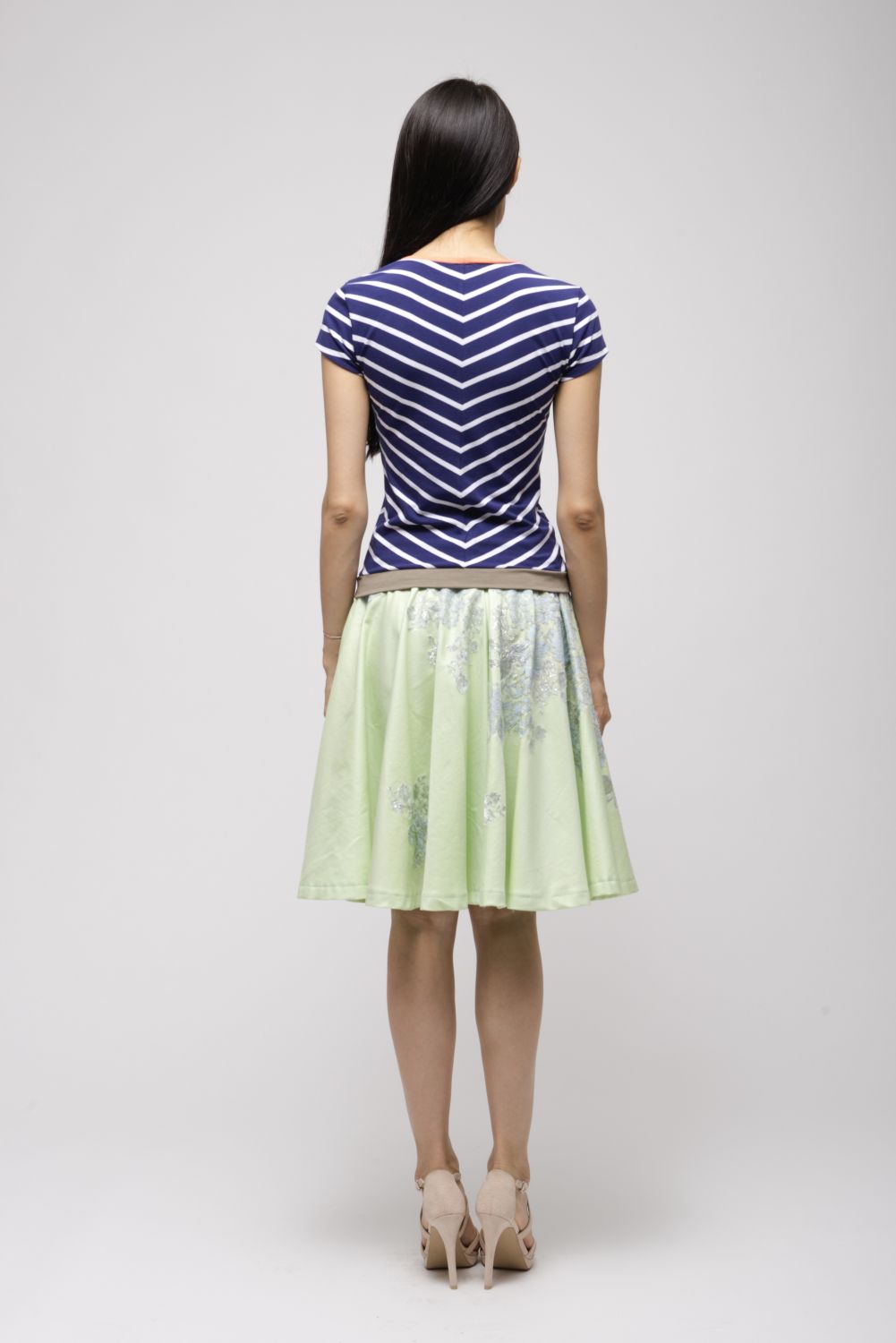 Jersey Shirt Marine | V-Ausschnitt