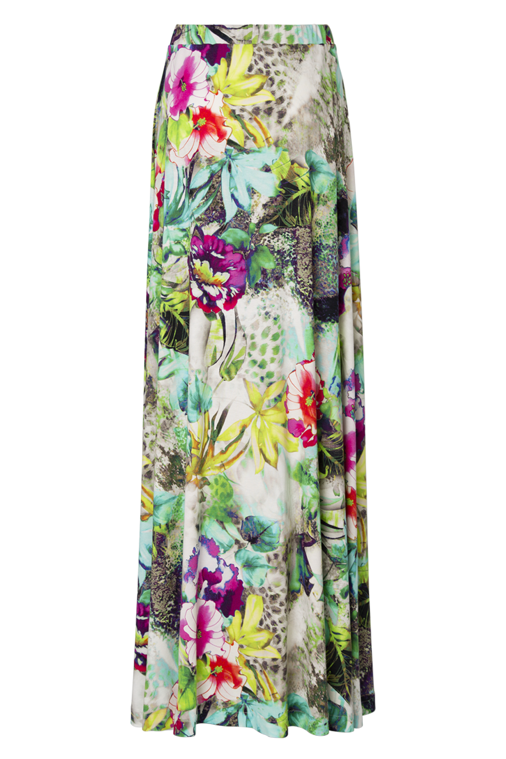Maxirock Jersey | XL-Blumenmuster