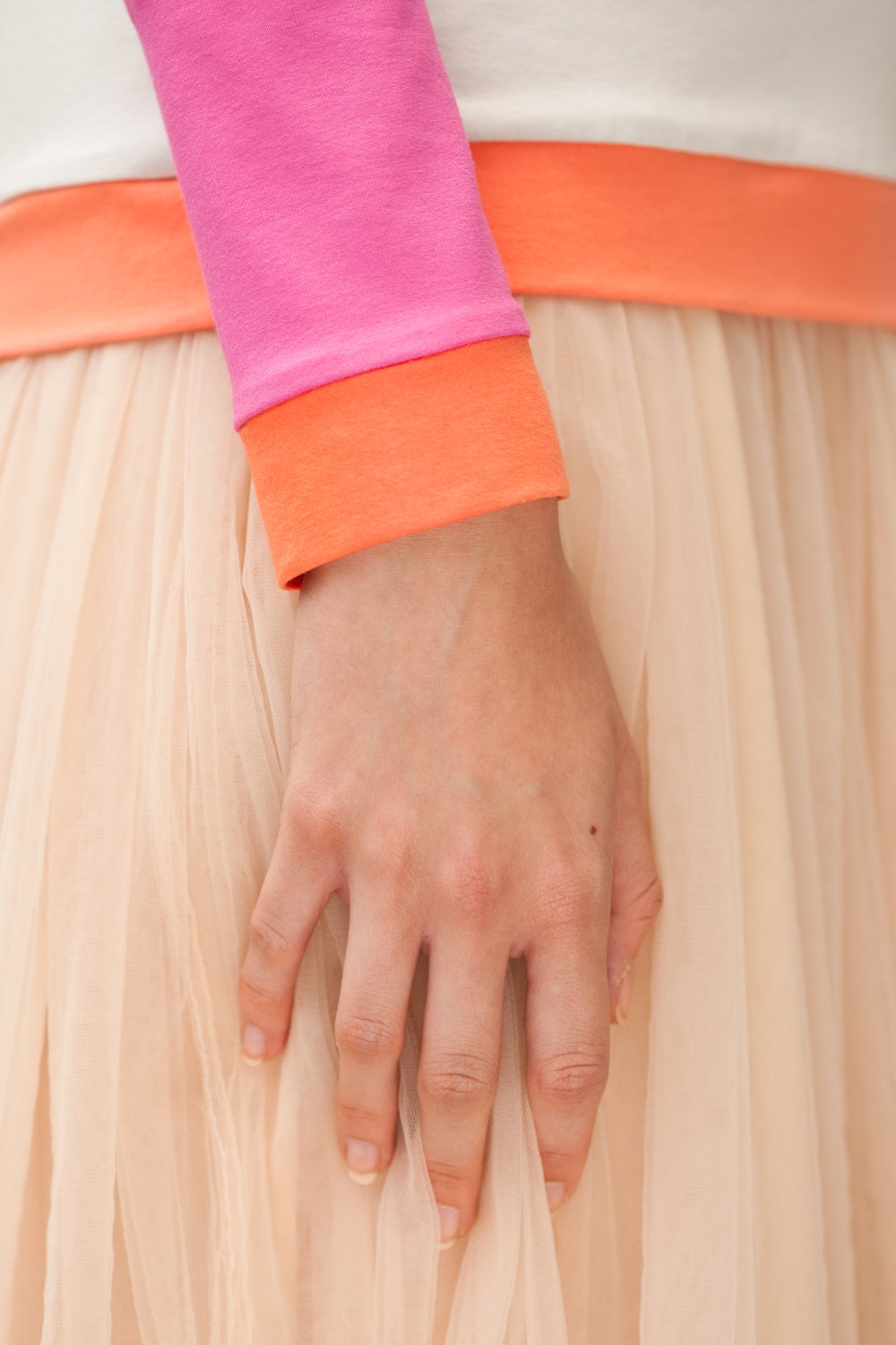 Shirt colour-block Langarm | Viskose