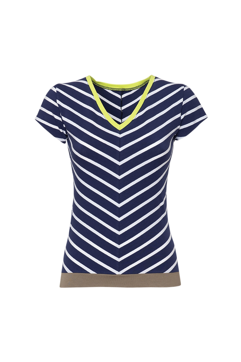 Jersey Shirt Marine | V-Ausschnitt