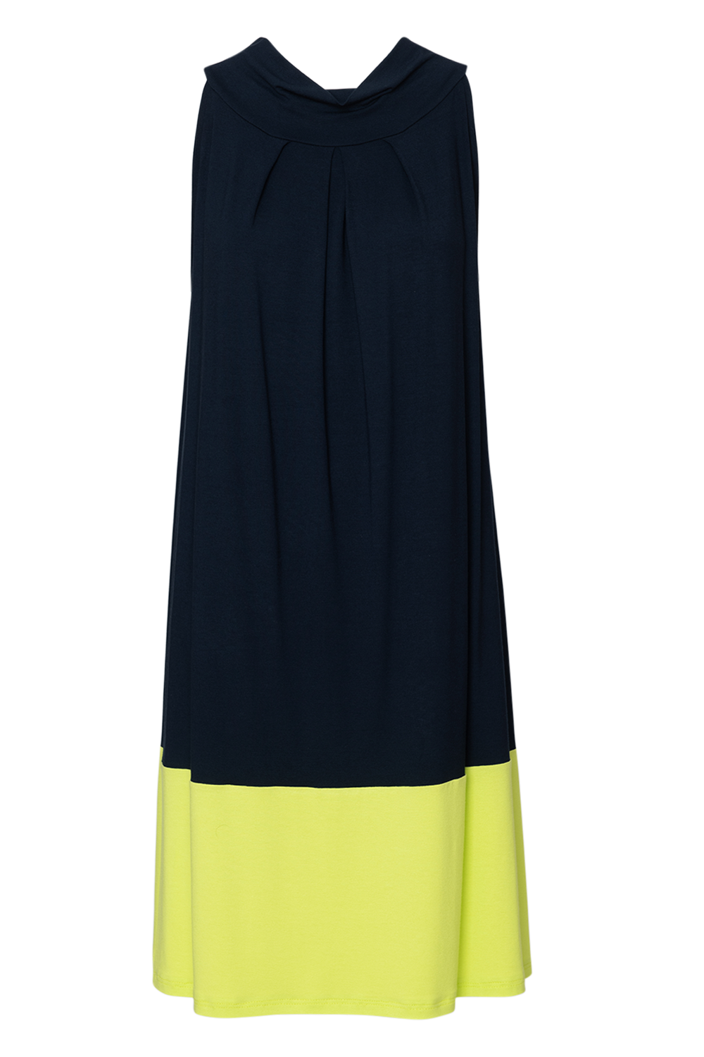 Jersey Kleid Colourblock-dark | Viskose