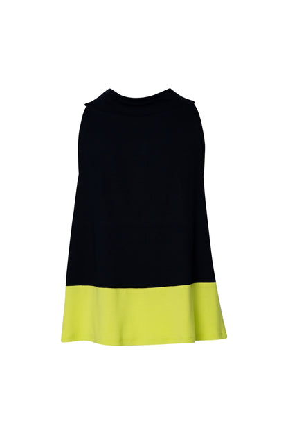 Jersey Top Colour-block-dark | Viskose