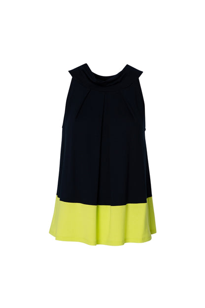 Jersey Top Colour-block-dark | Viskose