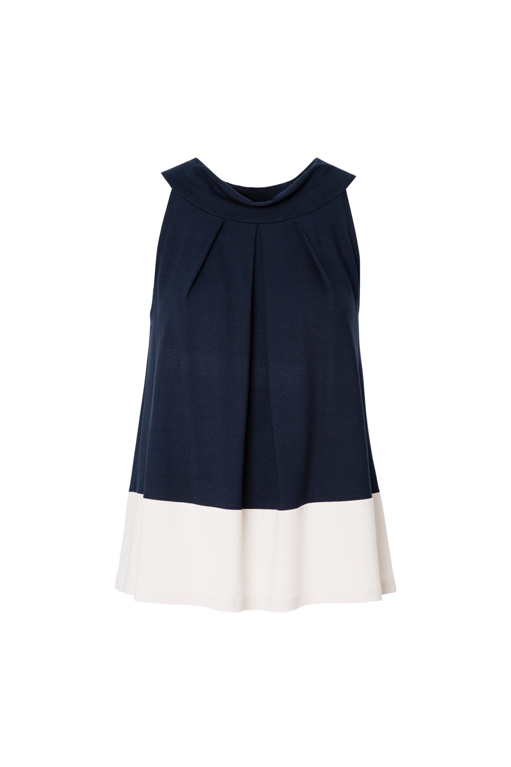 Jersey Top Colour-block-dark | Viskose